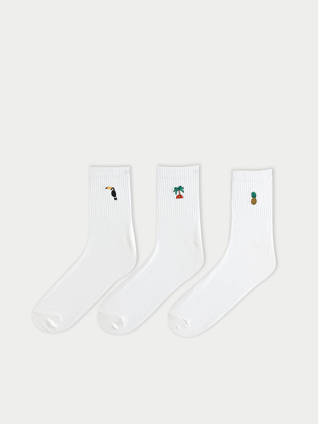 Patterned Men's Ankle Socks 3-packs -S41500Z8-K00