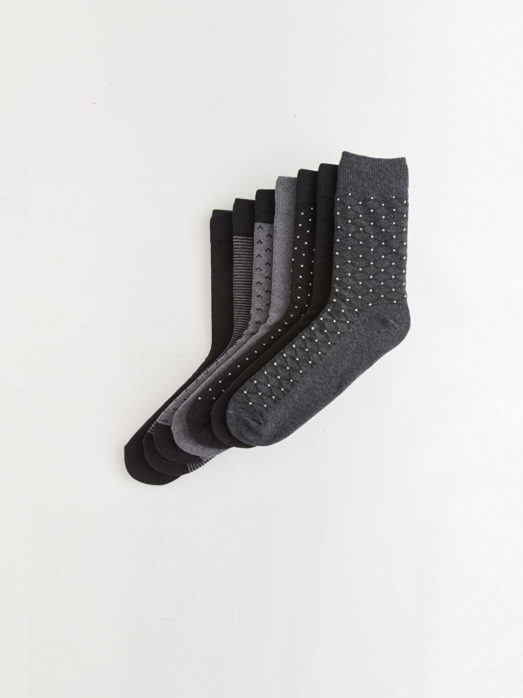 LCW ACCESSORIES Karişik Desenli Erkek Soket Çorap 7'li