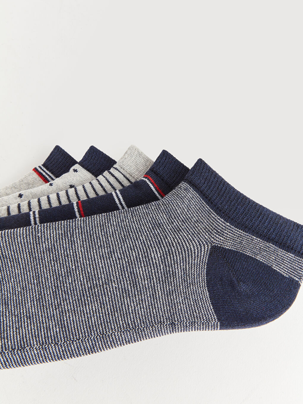 Karışık Desenli Erkek Patik Çorap 5'li-2