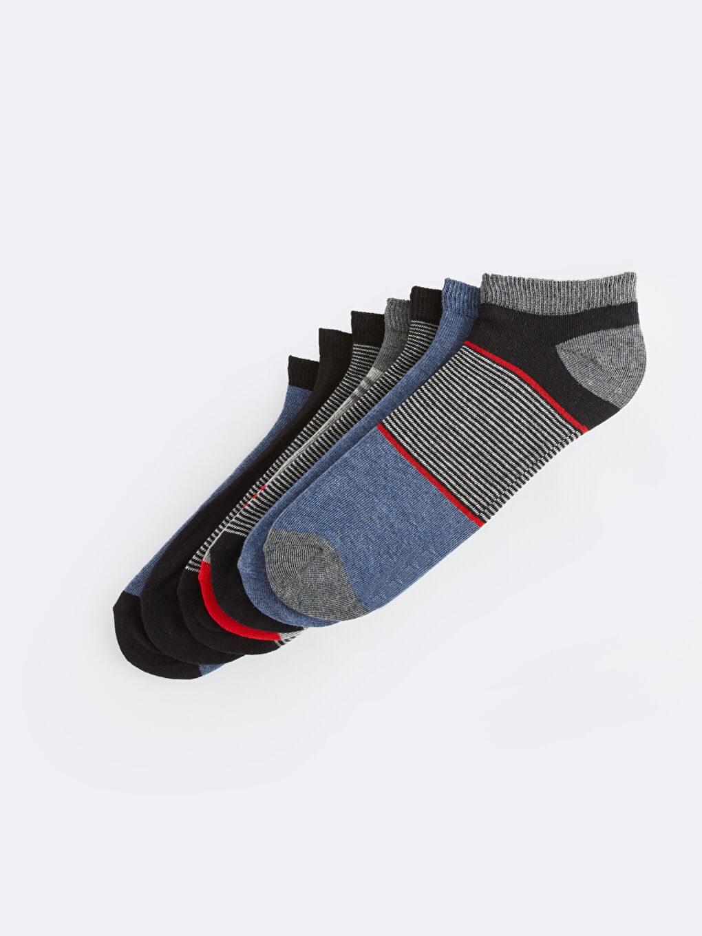 Узорчатые мужские короткие носки, комплект из 7 штук-1