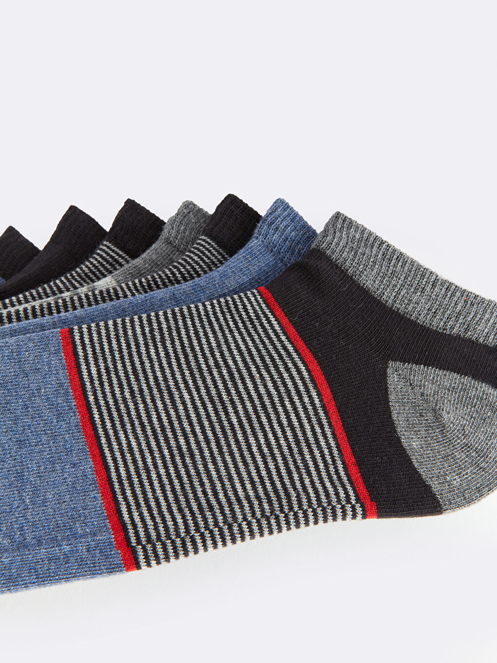 Узорчатые мужские короткие носки, комплект из 7 штук-2