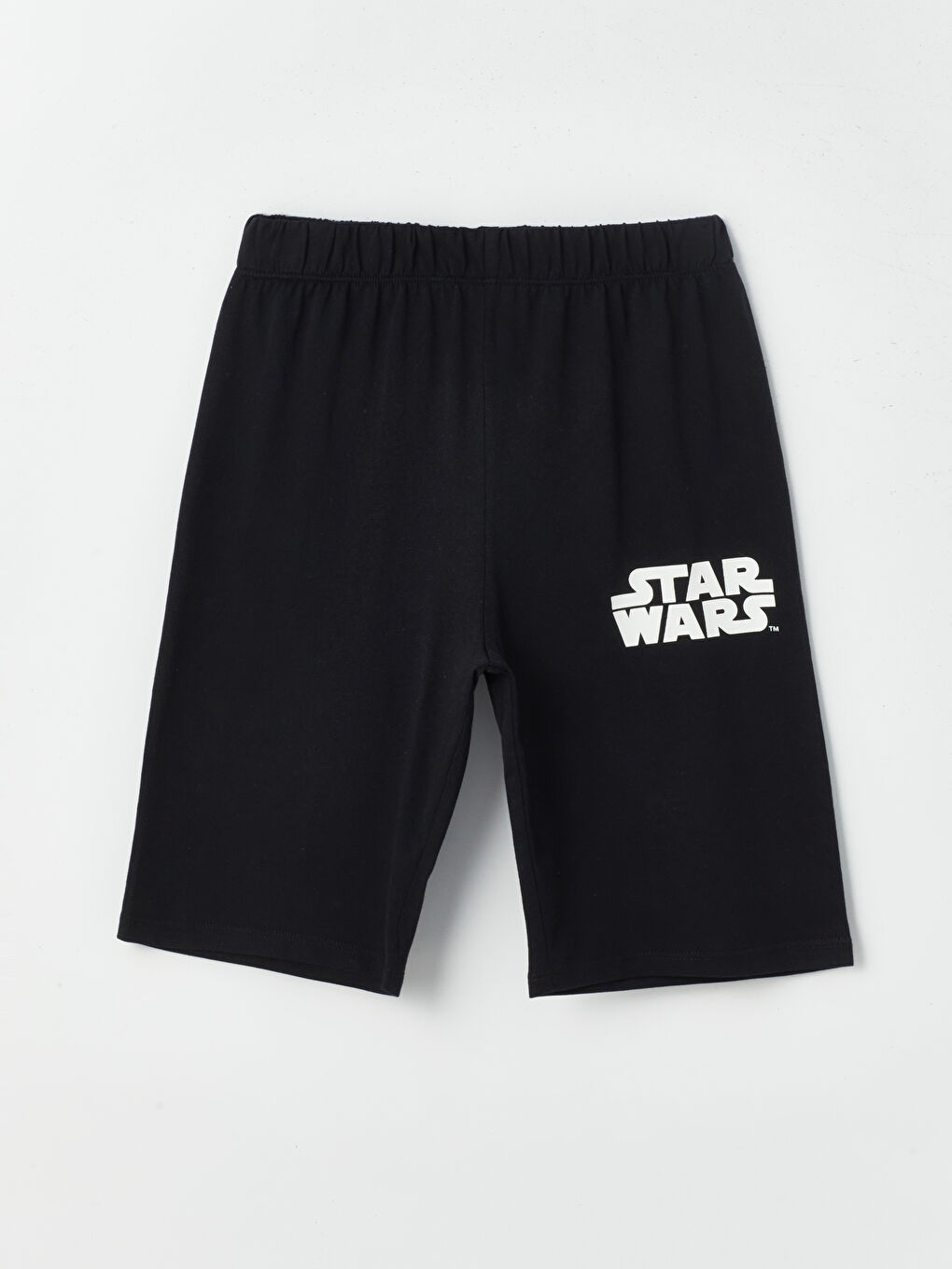 LCW Kids Yeni Siyah Beli Lastikli Star Wars Baskılı Erkek Çocuk Pijama Şort