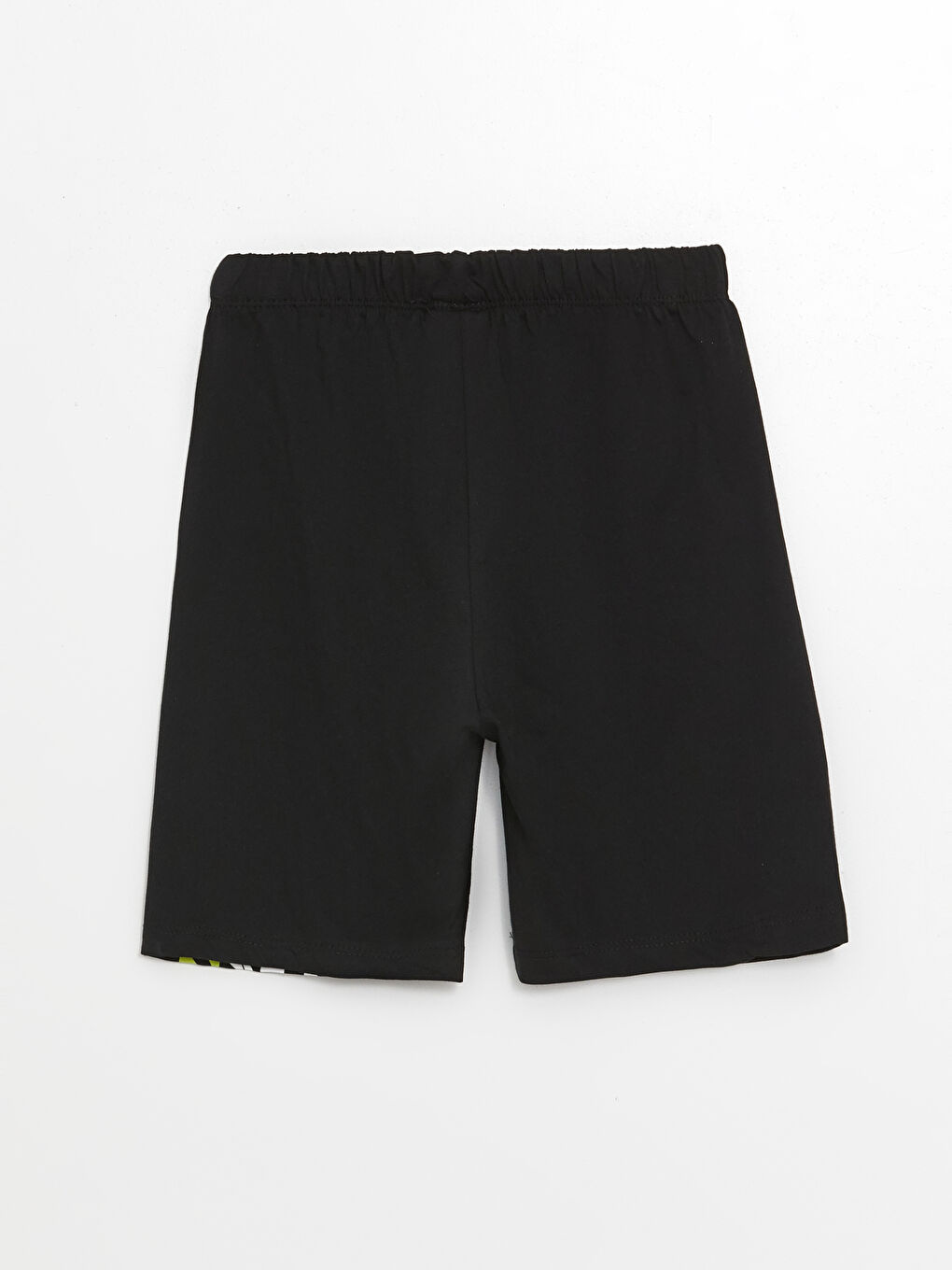 LCW Kids Siyah Beli Lastikli Baskılı Erkek Çocuk Pijama Şort - 1