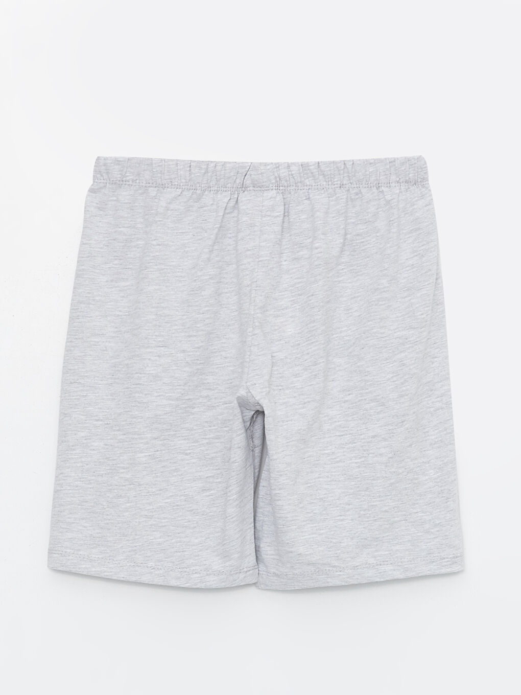 Gri Beli Lastikli Baskılı Erkek Çocuk Pijama Şort-1