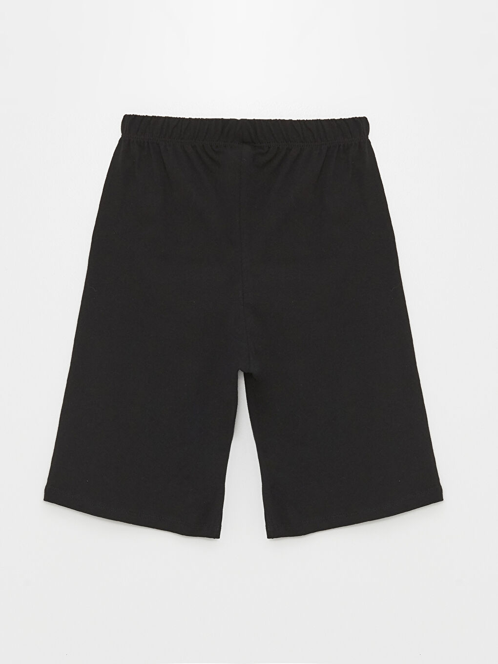 Siyah Beli Lastikli Baskılı Erkek Çocuk Pijama Şort-1