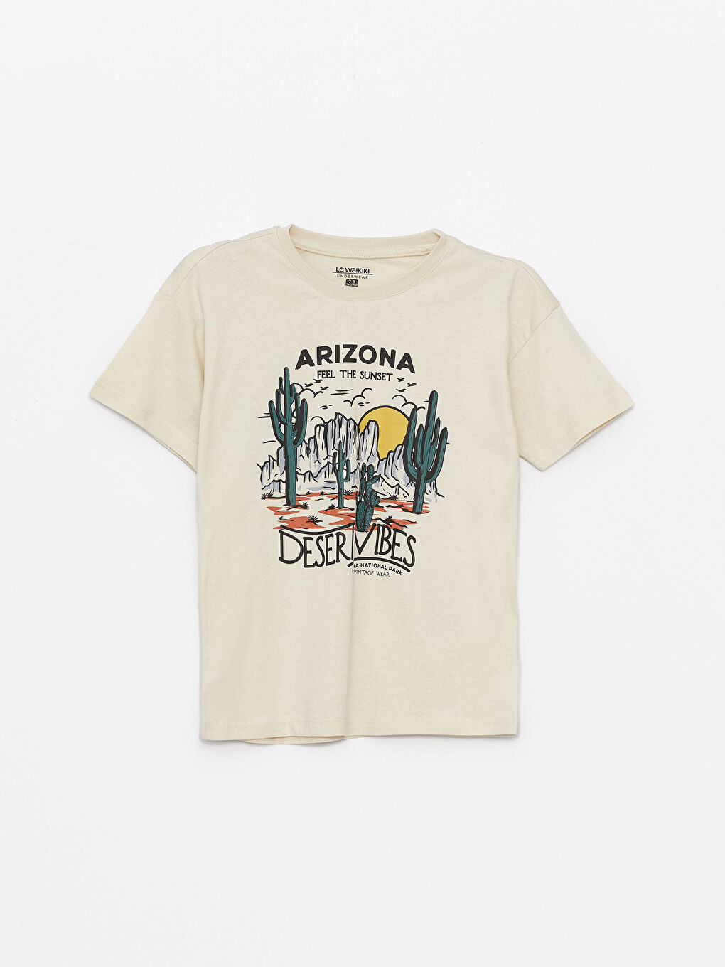 Crew Neck Printed Short Sleeve Boy's Short Pajamas Set -S41619Z4-KNB