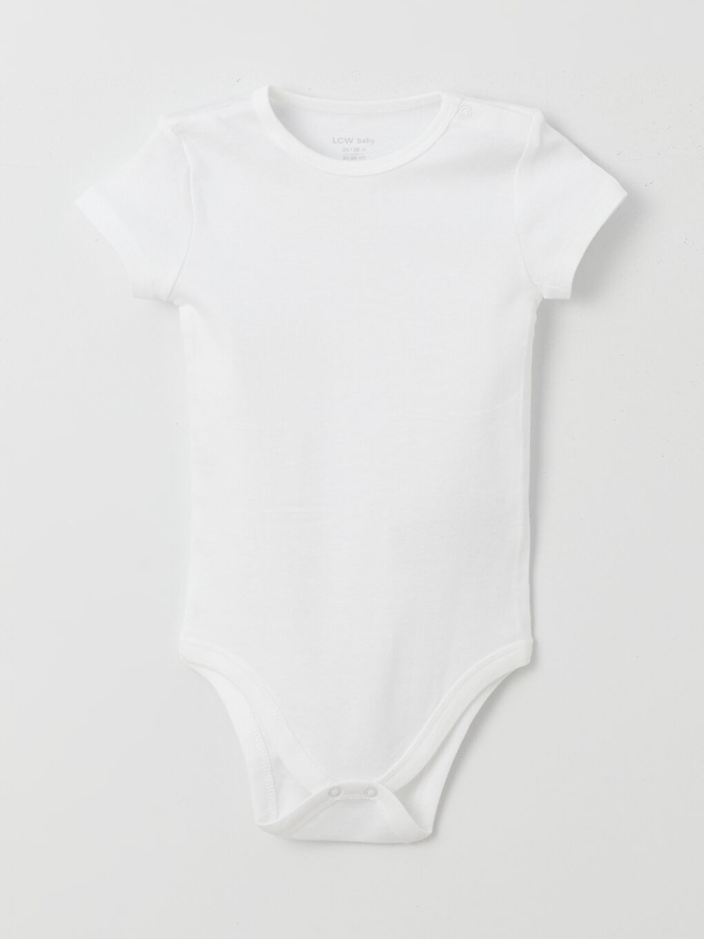 Crew Neck Basic Baby Girl Snap Fastener Body 2 Pack -S41627Z1-R9J