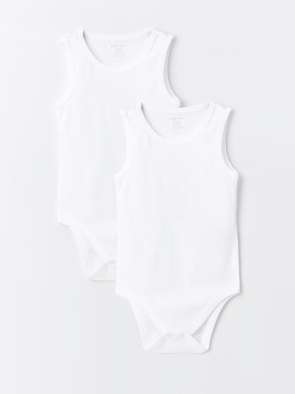 Crew Neck Basic Baby Boy Snap Snap Bodysuit 2 Pack -S41629Z1-R9J