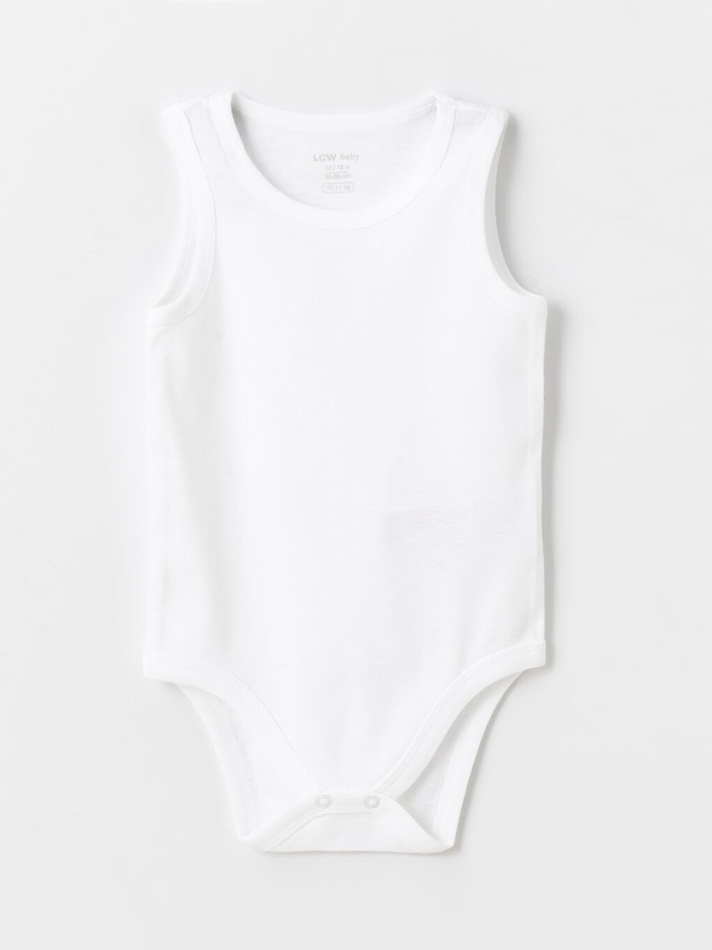 Crew Neck Basic Baby Girl Snap Fastener Bodysuit 2 Pack -S41641Z1-R9J