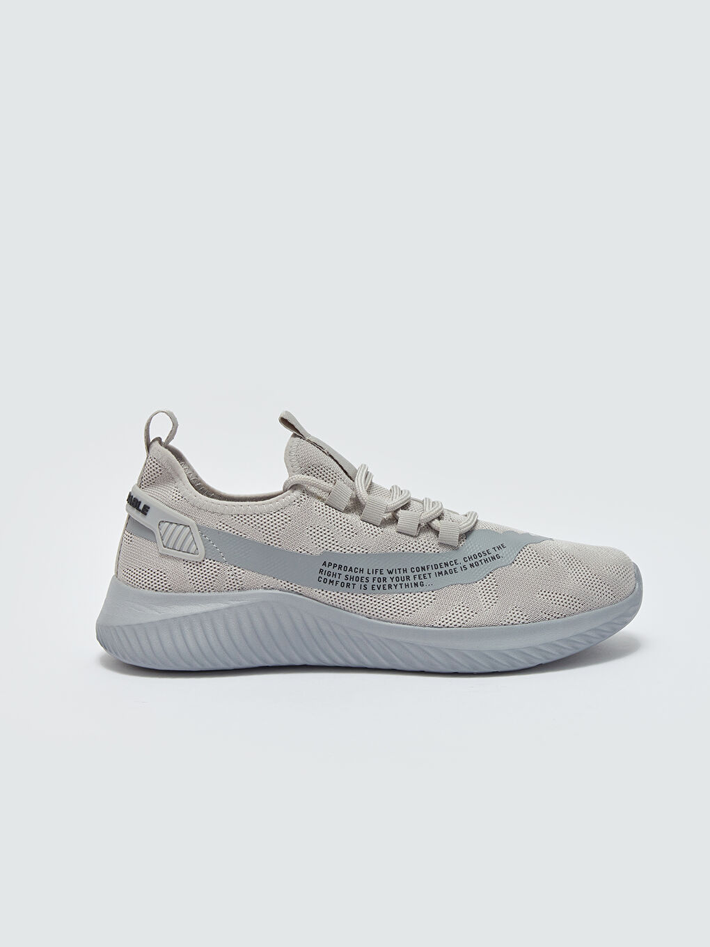Lace-up Men's Sneakers with Mesh Detail -S41686Z8-CWL
