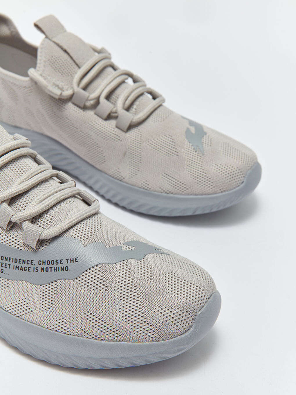 Lace-up Men's Sneakers with Mesh Detail -S41686Z8-CWL