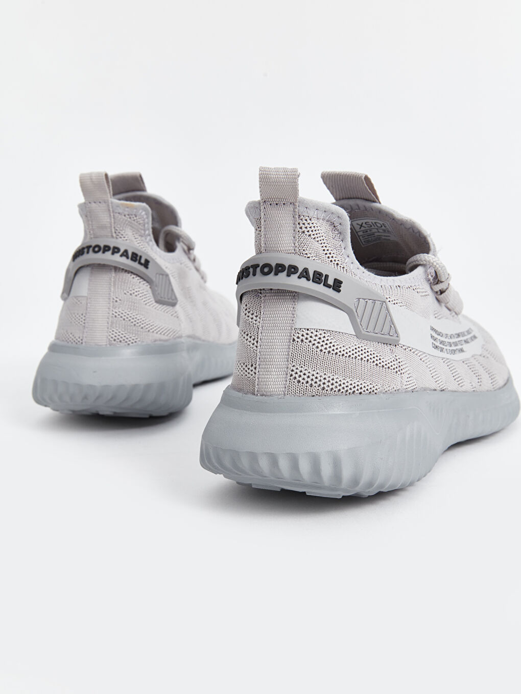 Gri File Detaylı Erkek Spor Ayakkabı-4