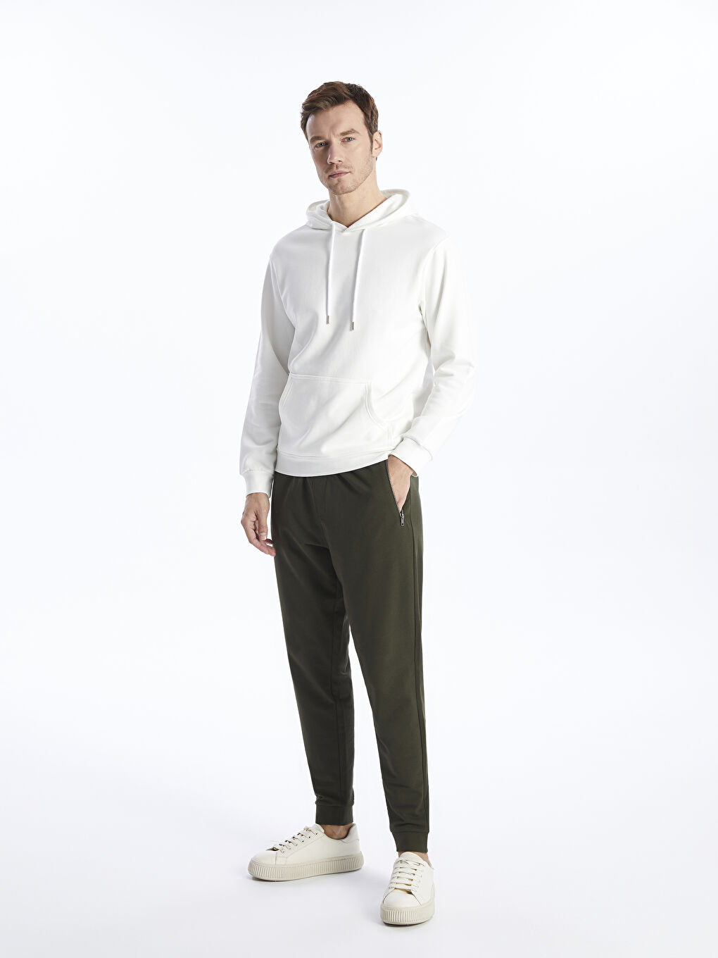 Slim Fit Men's Sweatpants -S41689Z8-JET
