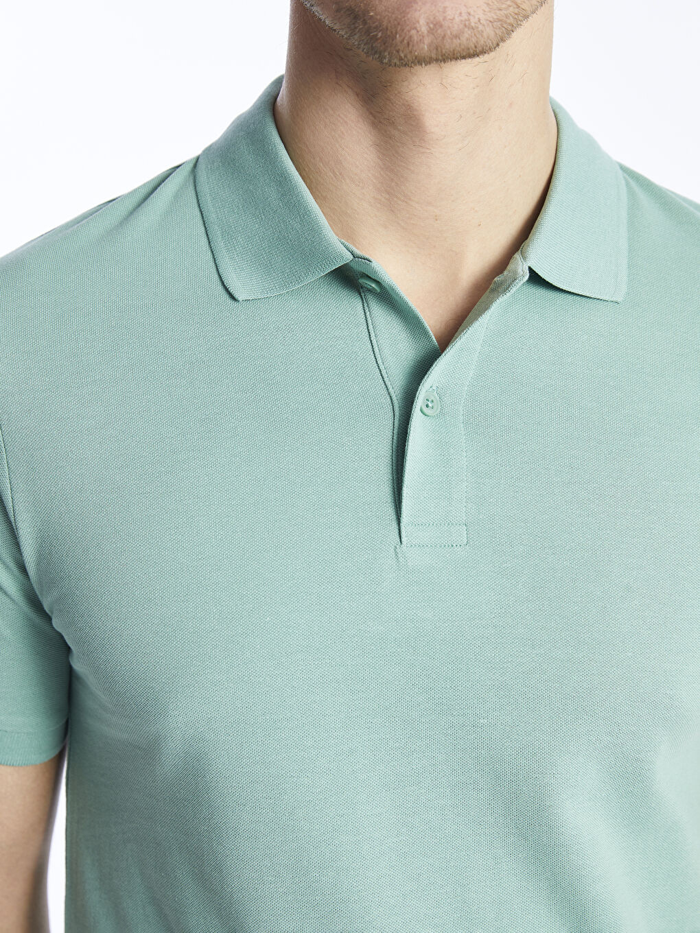 LCWAIKIKI Classic Polo Neck Short Sleeve Pique Men's T-Shirt -S41699Z8-GLR