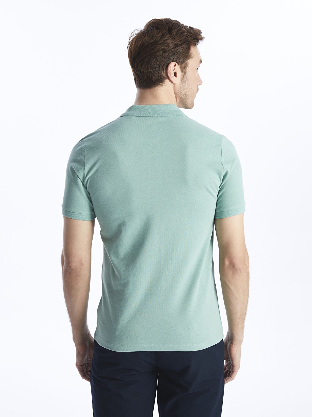 LCWAIKIKI Classic Polo Neck Short Sleeve Pique Men's T-Shirt -S41699Z8-GLR