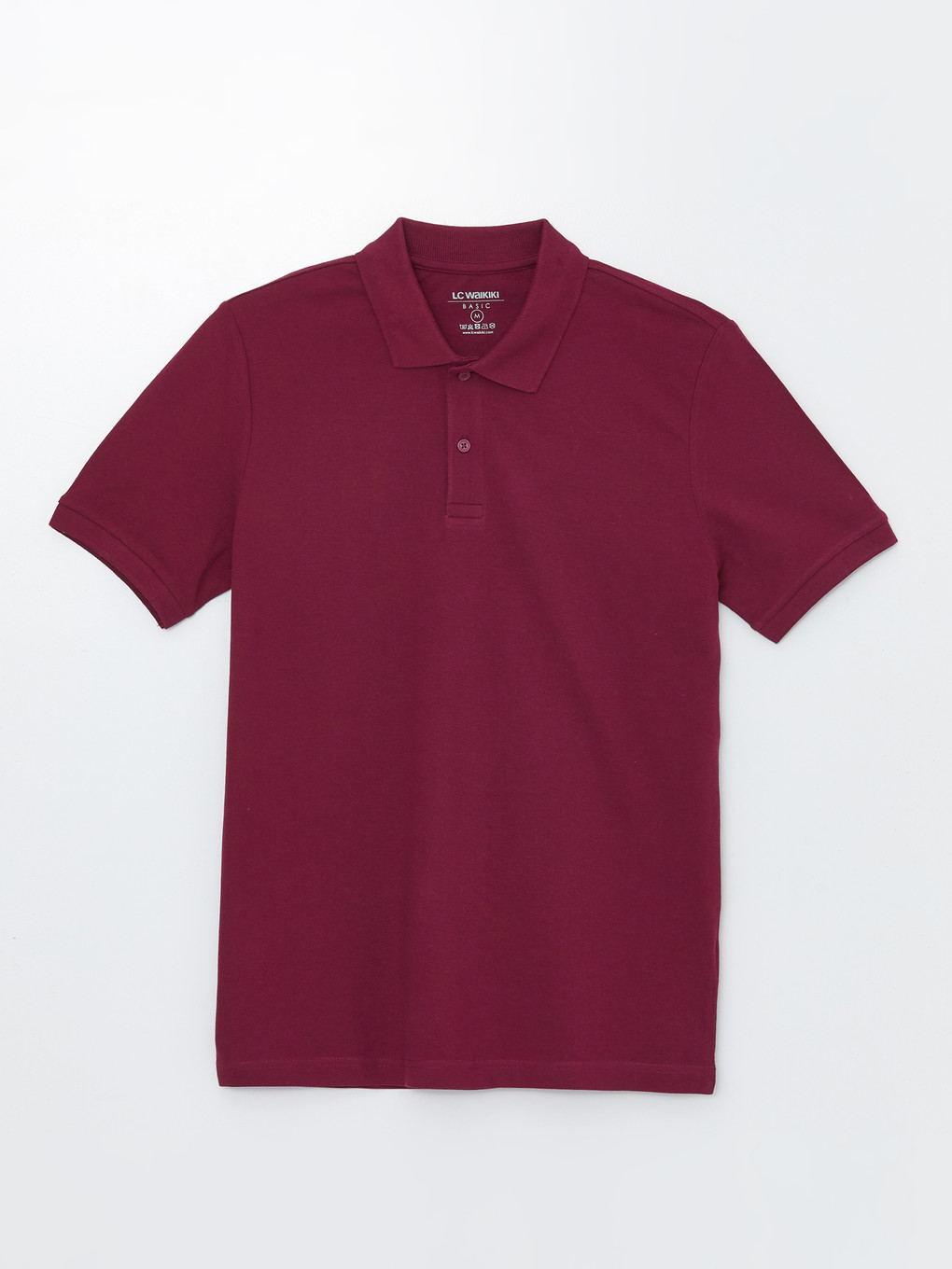 Polo Neck Short Sleeve Pique Men's T-shirt-5