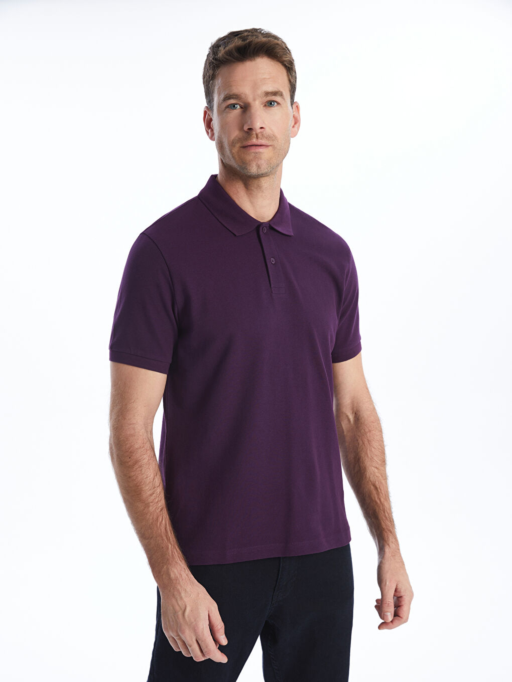 Polo Neck Short Sleeve Pique Men's T-Shirt -S41699Z8-RA0