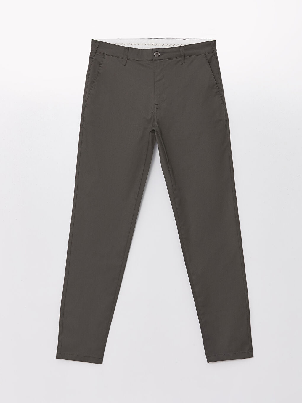 Slim Fit Gabardine Men's Chino Trousers -S41706Z8-PNH