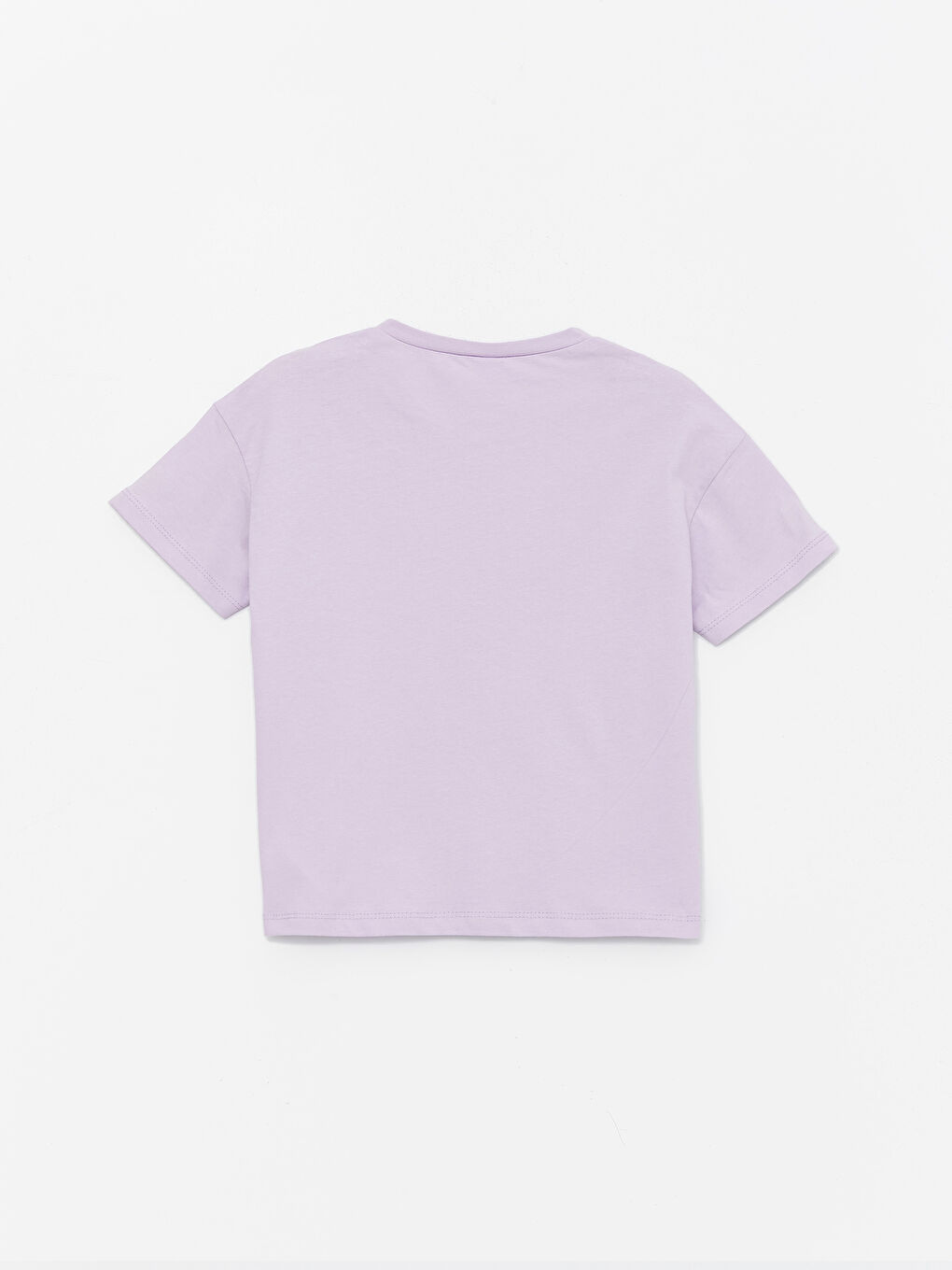 Lila Bisiklet Yaka Baskılı Kız Çocuk Pijama Üst-1