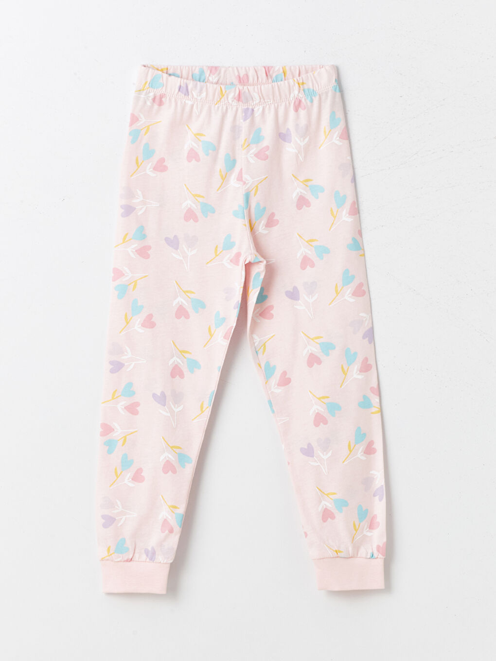 Crew Neck Printed Long Sleeve Girls' Pyjama Set -S41753Z4-FDU