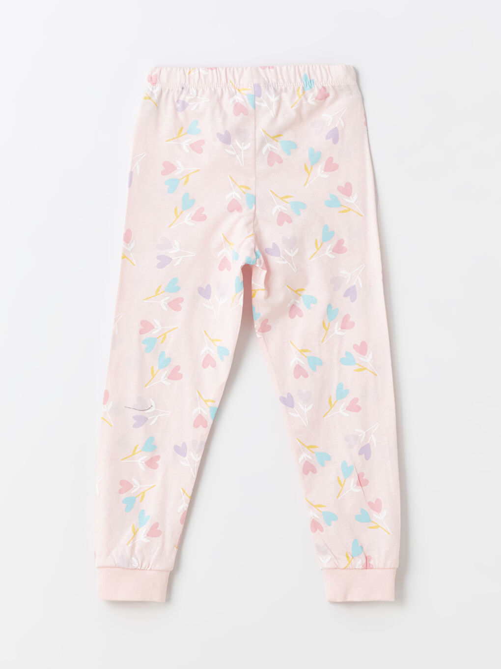 Crew Neck Printed Long Sleeve Girls' Pyjama Set -S41753Z4-FDU