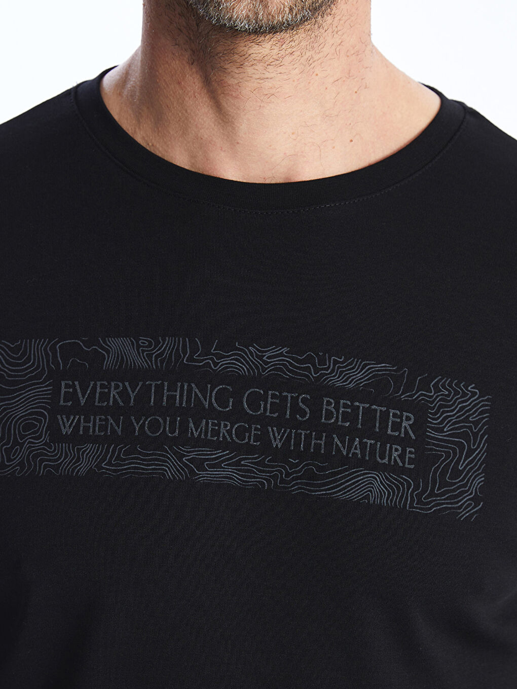 Crew Neck Long Sleeve Printed Men's Sweatshirt -S41771Z8-CVL