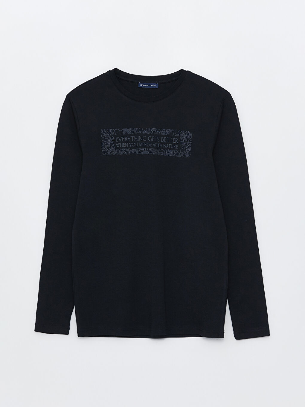 Crew Neck Long Sleeve Printed Men's Sweatshirt -S41771Z8-CVL