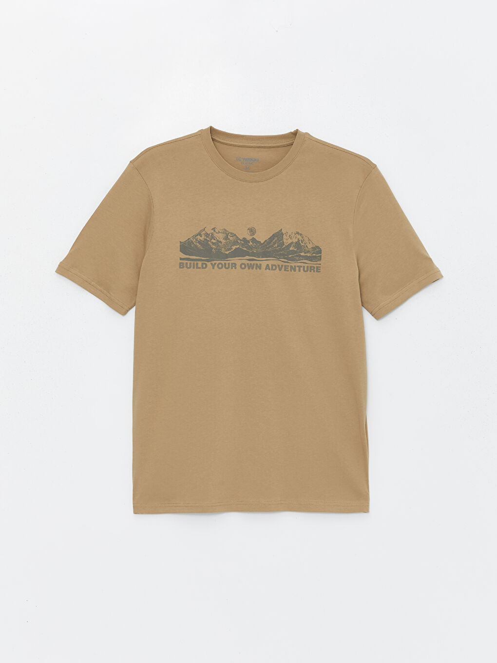 Crew Neck Short Sleeve Printed Combed Cotton Men's T-shirt -S41775Z8-VJ4