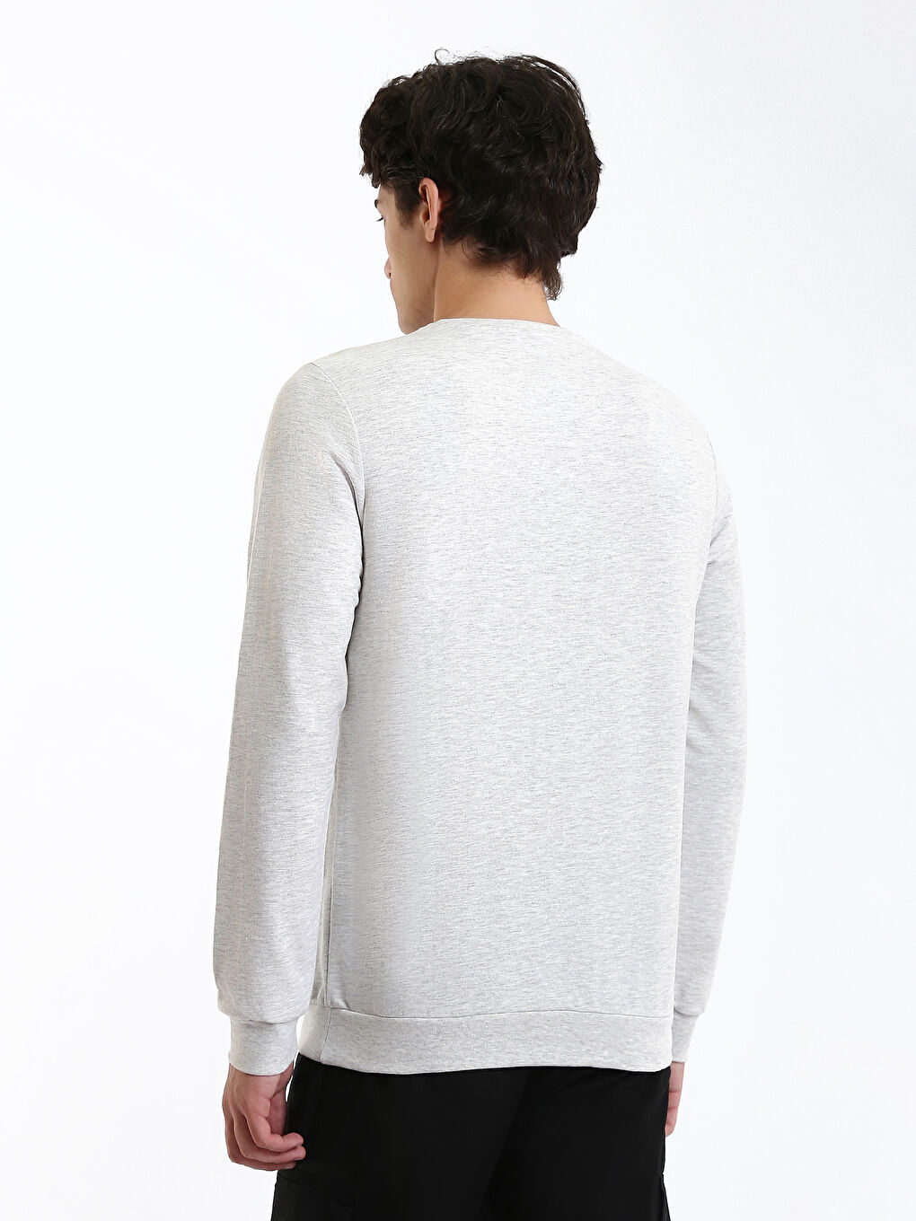 Crew Neck Long Sleeve Printed Men's Sweatshirt-8