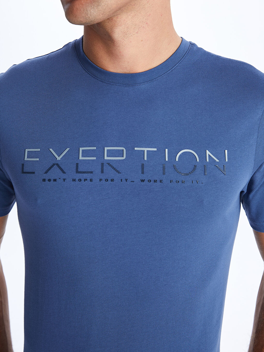 Crew Neck Short Sleeve Printed Combed Cotton Men's T-shirt -S41780Z8-SXK