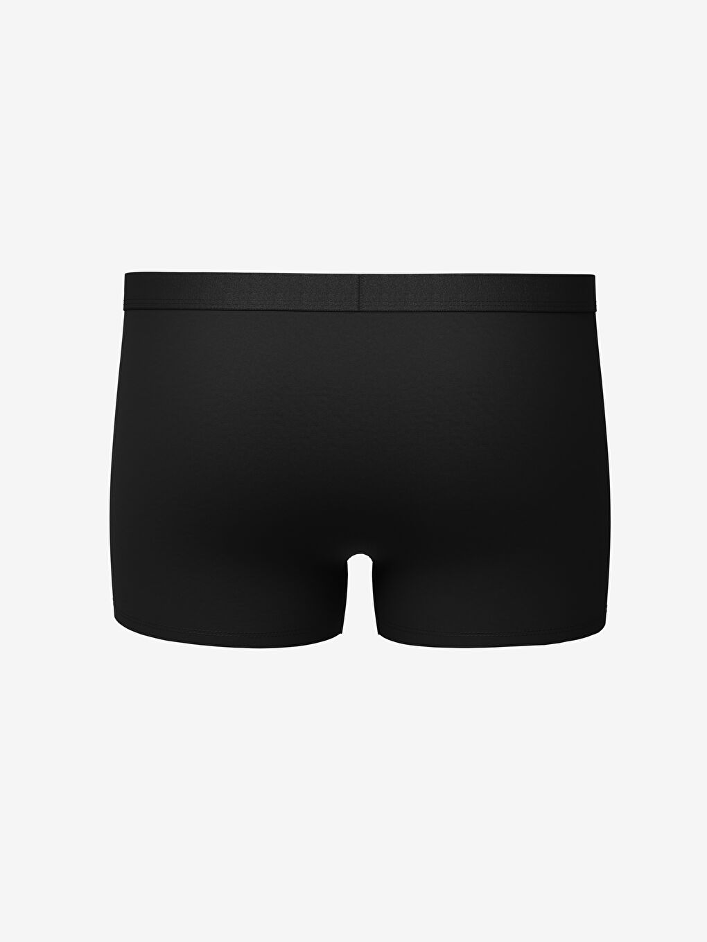 Siyah Standart Kalıp Pamuklu Esnek Erkek Boxer-1