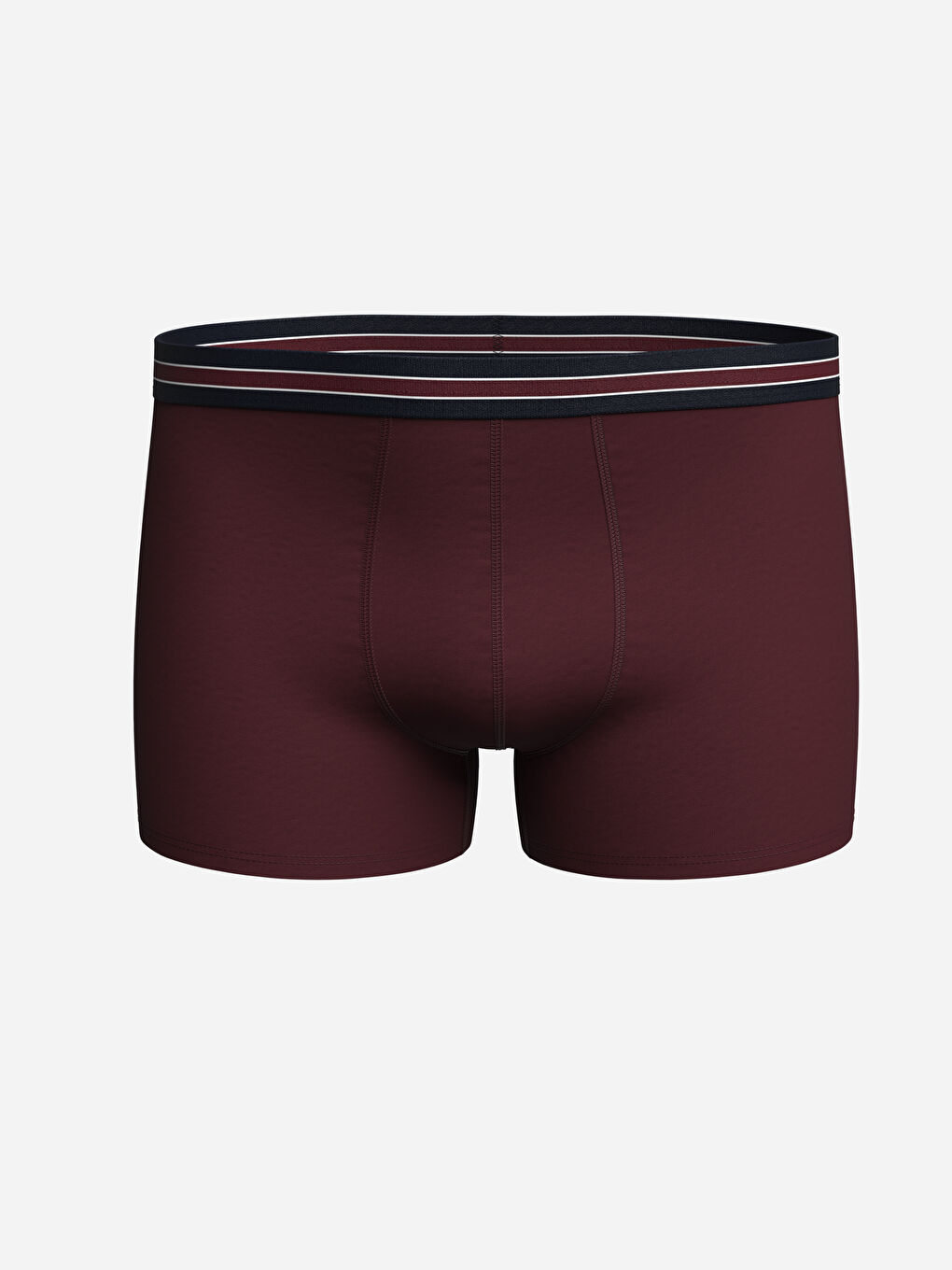 Bordo Standart Kalıp Pamuklu Esnek Erkek Boxer