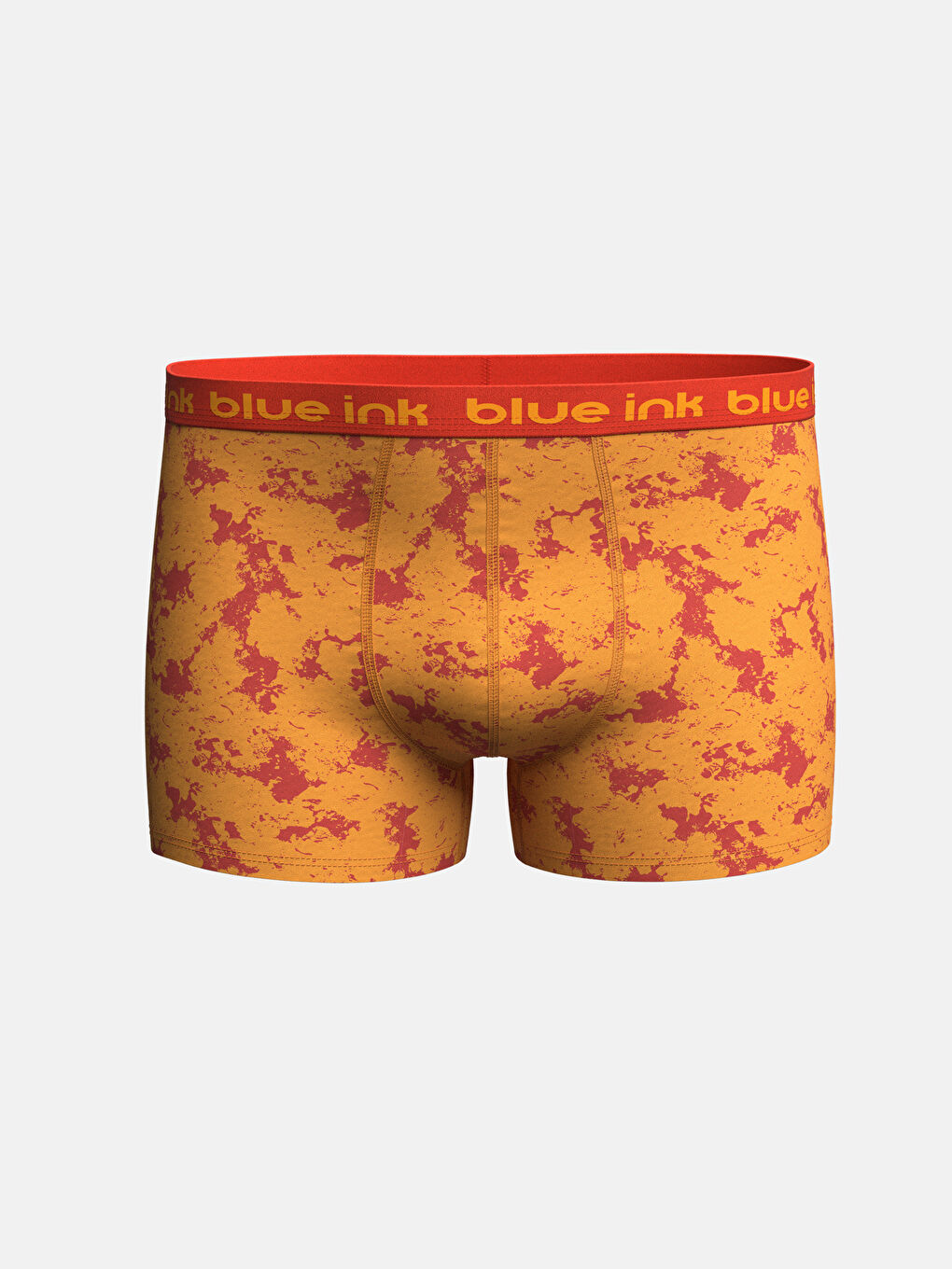 Turuncu Standart Kalıp Pamuklu Esnek Erkek Boxer 3'lü-2