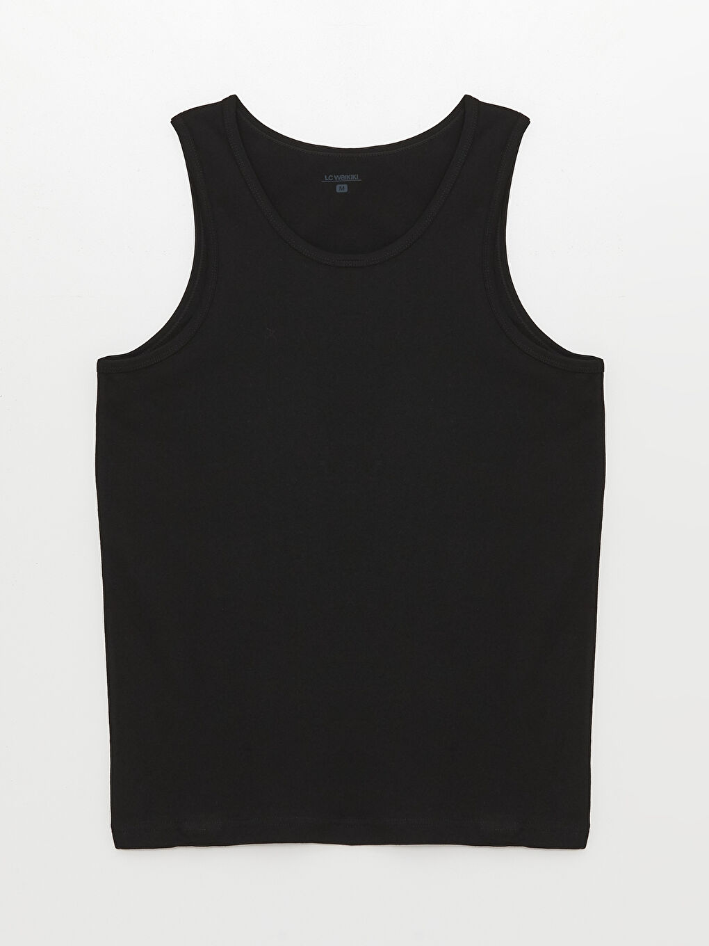 Siyah U Yaka Penye Erkek Atlet