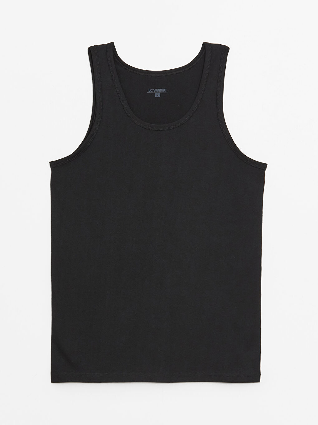 Siyah U Yaka Penye Erkek Atlet