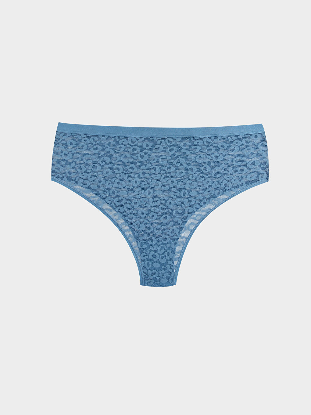 Трусики-Бразилиана Кружевные С Высокой Посадкой-1