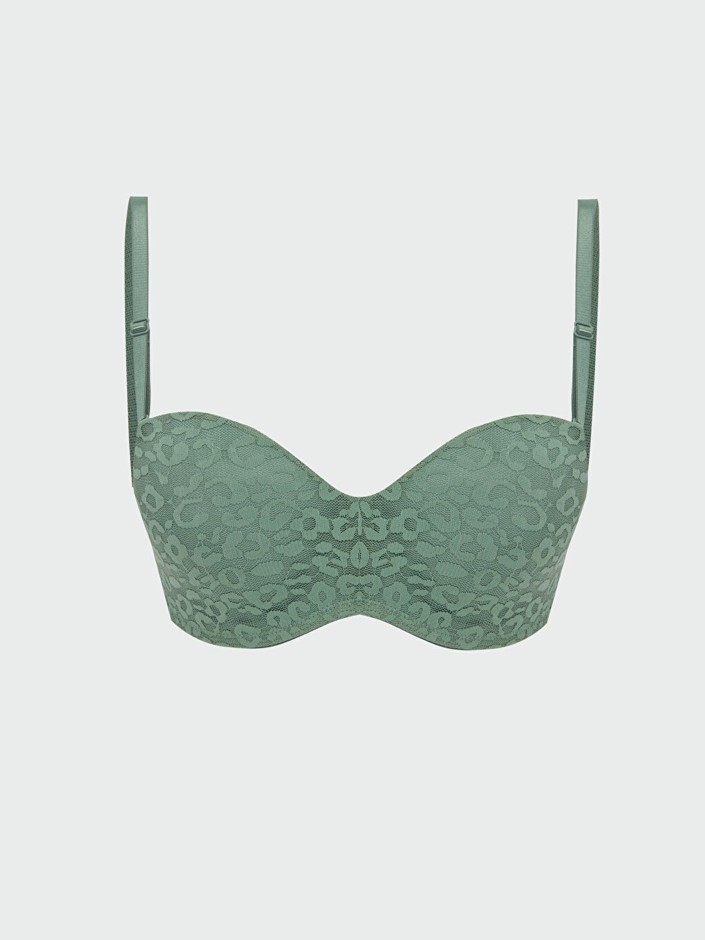 Wired Non Padded Lace Strapless Bra