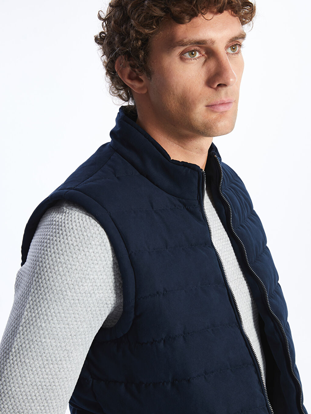 SOUTHBLUE Standard Fit Funnel Neck Men's Waistcoat -S41874Z8-RFH