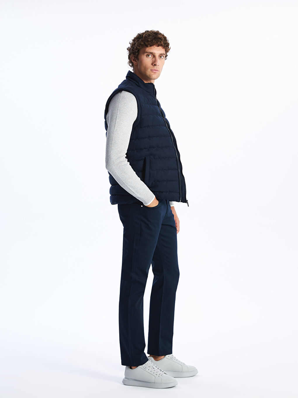 SOUTHBLUE Standard Fit Funnel Neck Men's Waistcoat -S41874Z8-RFH