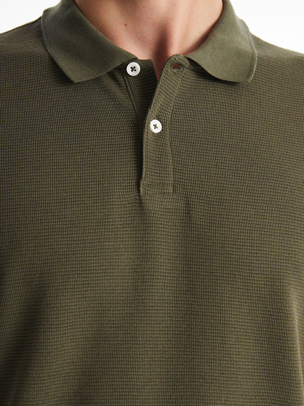 Polo Neck Short Sleeve Men's T-Shirt-2