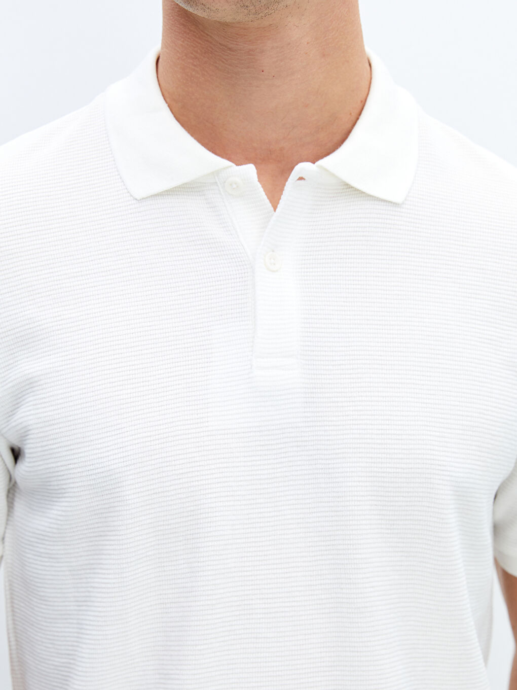 تيشيرت ياقة بولو كم قصير للرجال-2