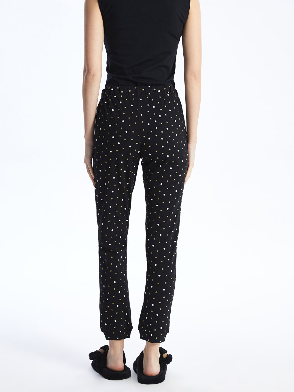 Elasticated Waist Polka Dot Women's Pyjama Bottoms -S41928Z8-LQJ