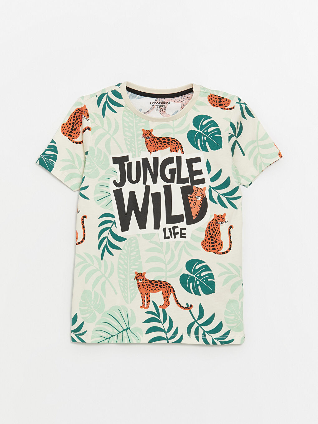 Bej Bisiklet Yaka Baskılı Kısa Kollu Erkek Çocuk Pijama Takımı-4