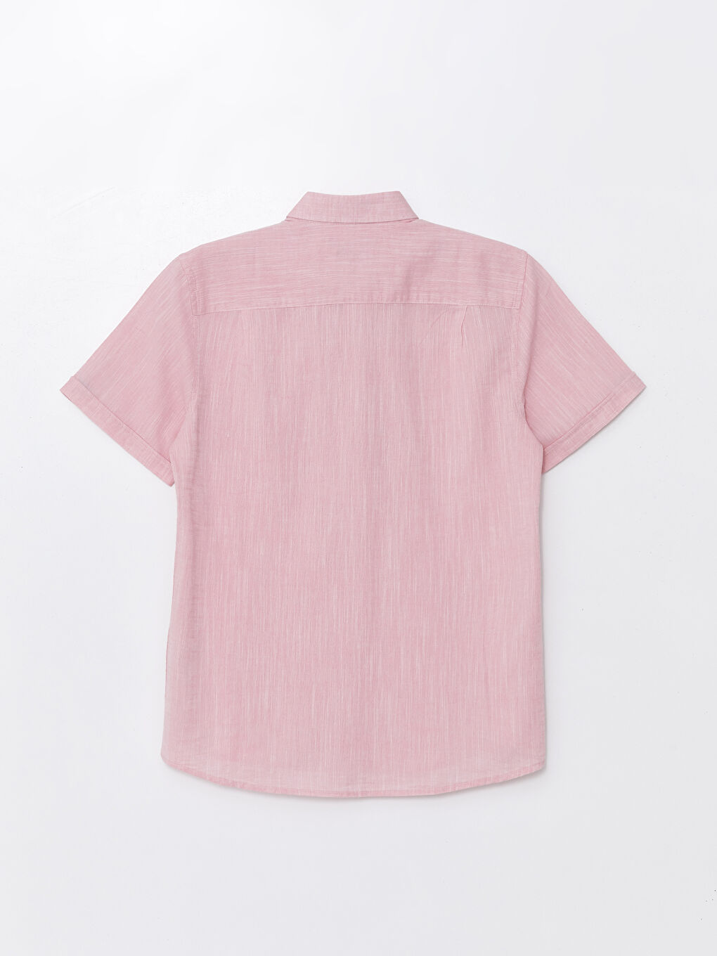 Regular Fit Short Sleeve Linen Blend Men's Shirt -S41950Z8-LCM