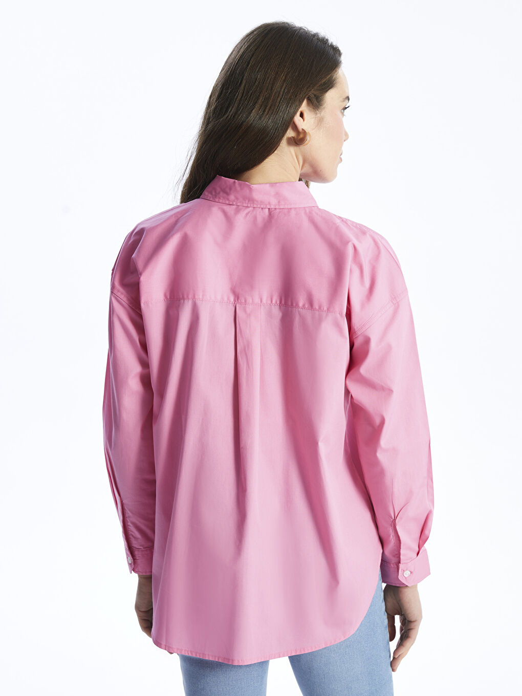 LCWAIKIKI Maternity Düz Uzun Kollu Poplin Hamile Gömlek -S41951Z8-GZN