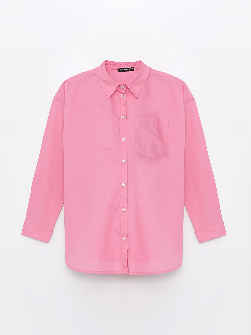 LCWAIKIKI Maternity Düz Uzun Kollu Poplin Hamile Gömlek -S41951Z8-GZN