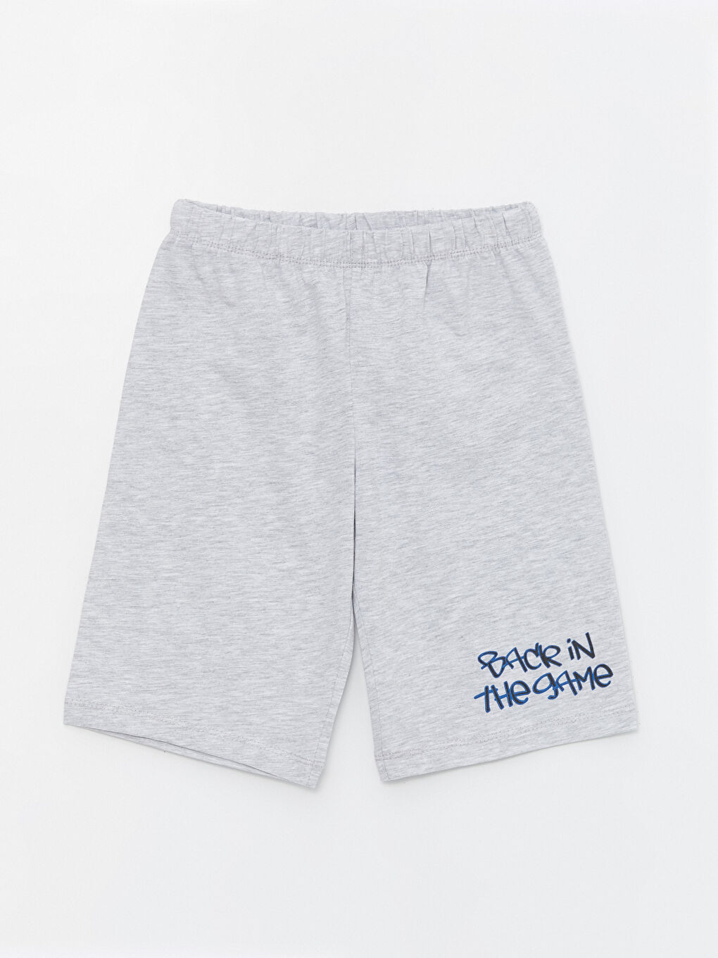LCW Kids Siyah Beli Lastikli Baskılı Erkek Çocuk Pijama Şort 2'li - 1