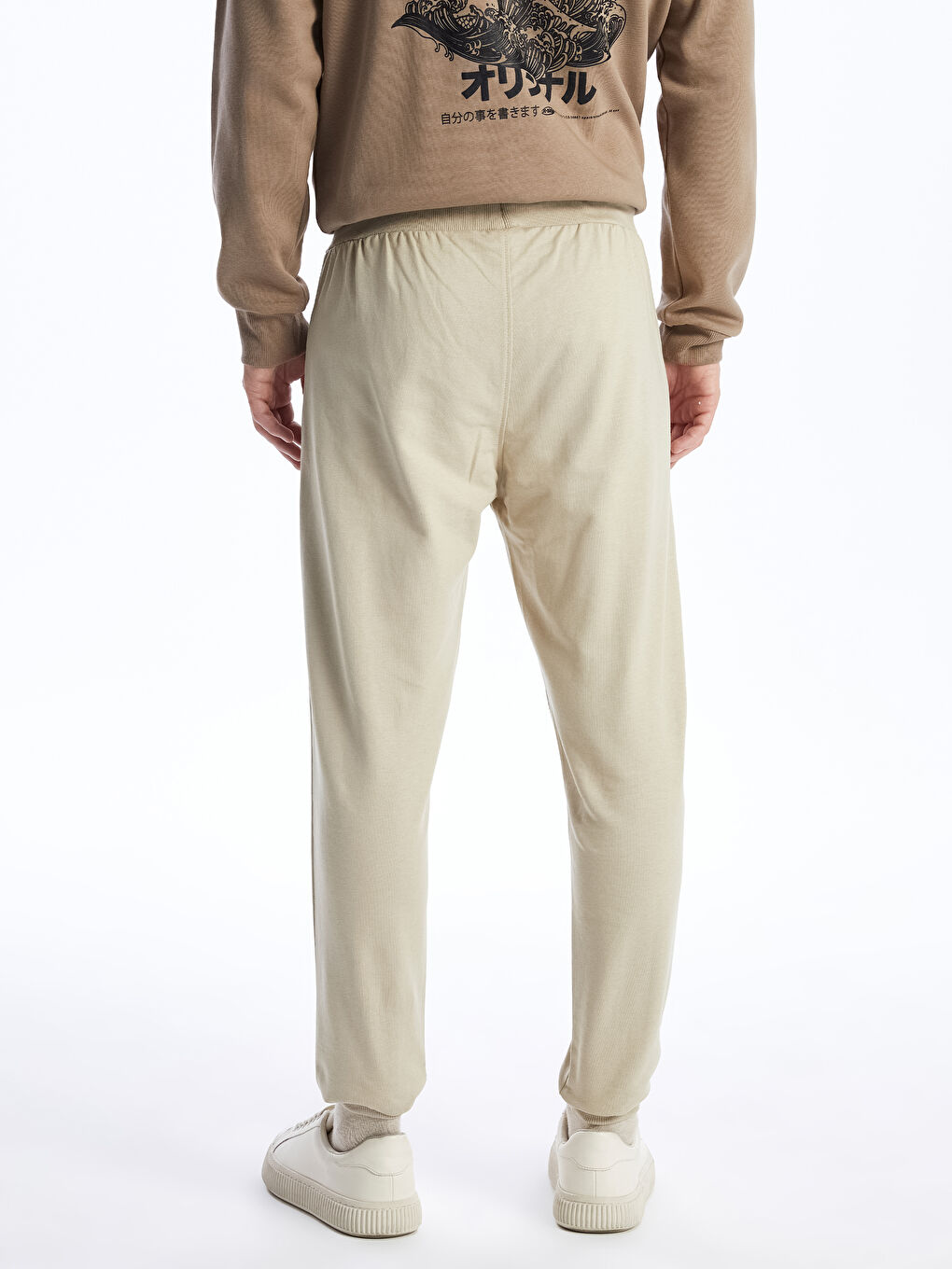 XSIDE Bej Slim Fit Erkek Jogger Eşofman Altı - 4