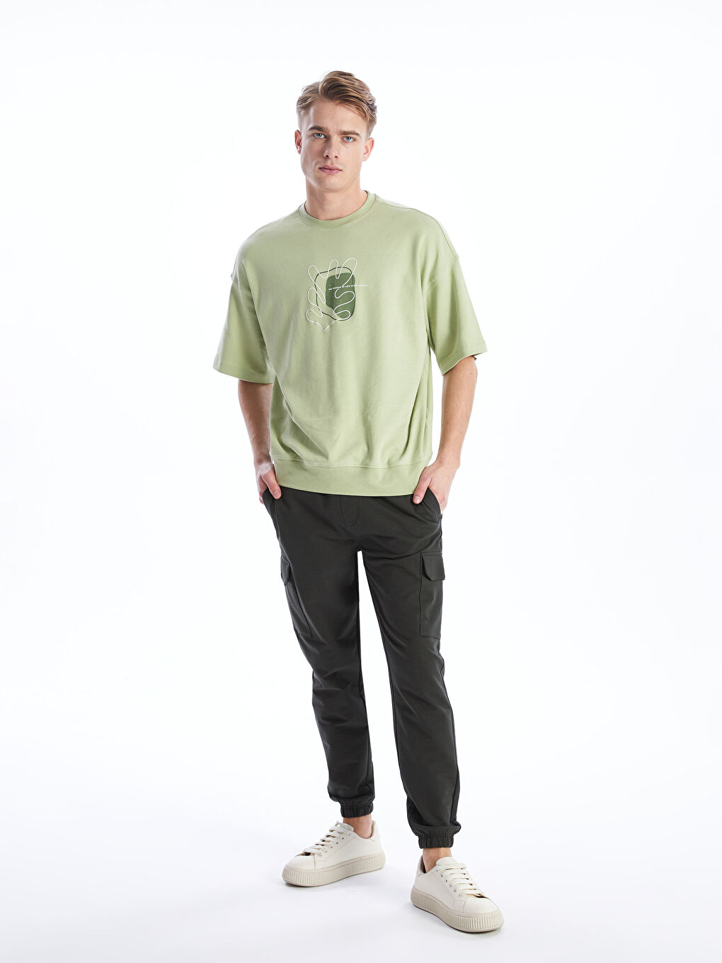 Muška džoger trenerka donji deo slim fit -S42007Z8-HCM