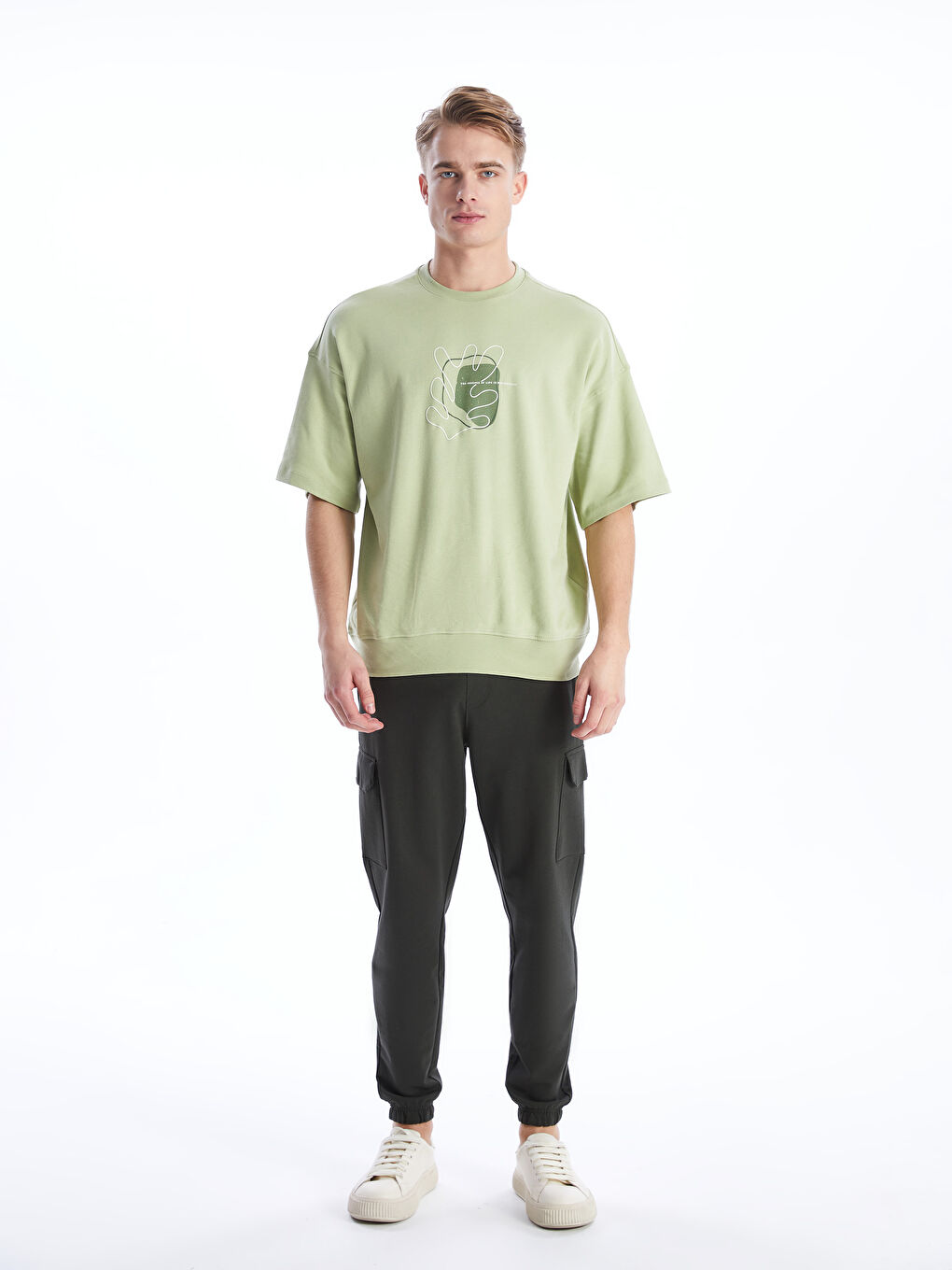 Muška džoger trenerka donji deo slim fit -S42007Z8-HCM
